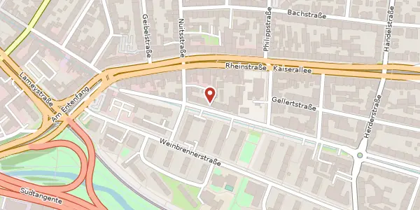 Karte der Umgebung von Sophienstr. 242, 76185 Karlsruhe