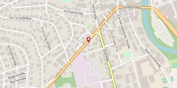Karte der Umgebung von Westerwaldstr. 17, 35745 Herborn