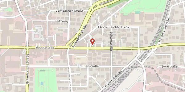 Karte der Umgebung von Möhringer Landstraße 11, 70563 Stuttgart