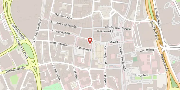 Karte der Umgebung von Kennedyplatz 6, 45127 Essen