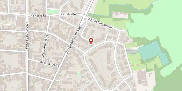 Karte der Umgebung von Am Weihergarten 2A, 63303 Dreieich