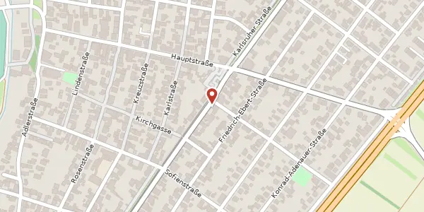 Karte der Umgebung von Karlsruher Str. 40, 76287 Rheinstetten