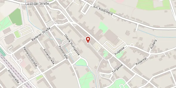 Karte der Umgebung von Marienstraße 22, 08393 Meerane