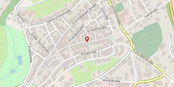Karte der Umgebung von Mittelstraße 16, 34466 Wolfhagen