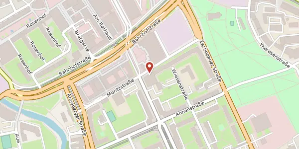 Karte der Umgebung von Moritzstraße 19, 09111 Chemnitz