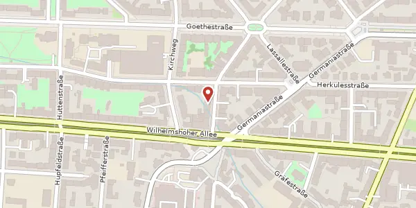 Karte der Umgebung von Pestalozzistraße 7, 34119 Kassel