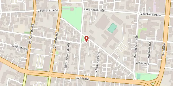 Karte der Umgebung von Uhlandstraße 39, 74072 Heilbronn
