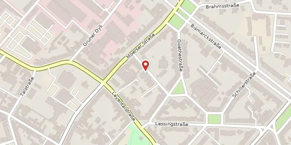 Karte der Umgebung von Wielandstr. 12, 47799 Krefeld