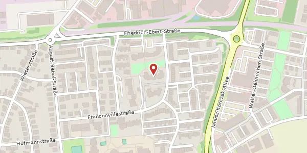 Karte der Umgebung von Franconvillestr. 12 a, 68519 Viernheim