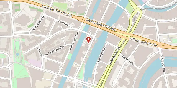 Karte der Umgebung von Admiralitätsstraße 58, 20459 Hamburg