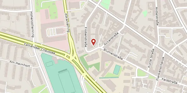 Karte der Umgebung von Ackerstraße 18, 13585 Berlin