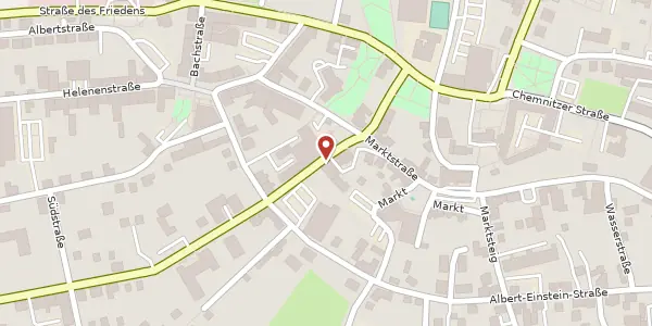 Karte der Umgebung von Weststraße 11, 09212 Limbach-Oberfrohna