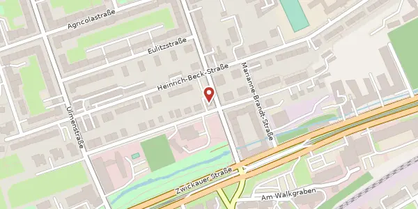 Karte der Umgebung von Ahornstraße 38, 09112 Chemnitz