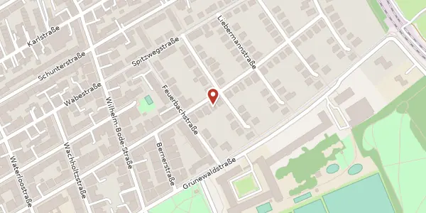 Karte der Umgebung von Dürerstraße 24, 38106 Braunschweig