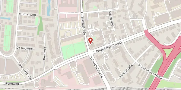 Karte der Umgebung von Lilienthalstr. 6-8, 93049 Regensburg