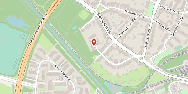 Karte der Umgebung von Eintrachtstr. 60, 41462 Neuss