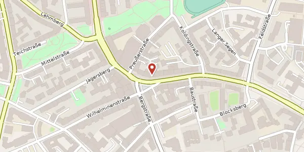 Karte der Umgebung von Dreiecksplatz 7, 24105 Kiel