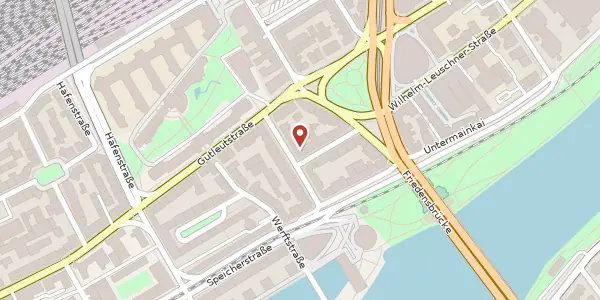 Karte der Umgebung von Esslinger Str. 12, 60329 Frankfurt