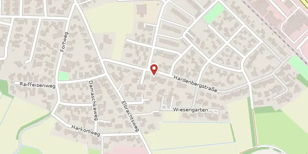 Karte der Umgebung von Hardenbergstr. 18, 33332 Gütersloh
