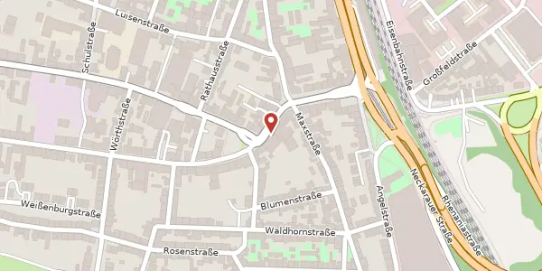 Karte der Umgebung von Friedrichstraße 13 a, 68199 Mannheim