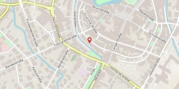 Karte der Umgebung von Wallgraben 30, 32756 Detmold