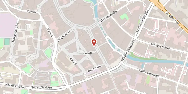 Karte der Umgebung von Große Str. 84 - 85, 49074 Osnabrück