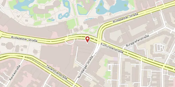Karte der Umgebung von Budapester Straße 39, 10787 Berlin