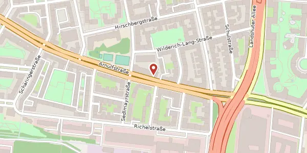 Karte der Umgebung von Arnulfstr. 150, 80335 München