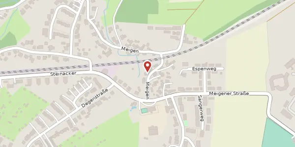Karte der Umgebung von Meigen 72, 42651 Solingen