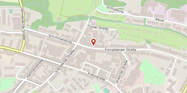 Karte der Umgebung von Königsberger Str. 5, 42277 Wuppertal