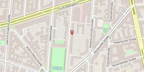 Karte der Umgebung von Cicerostraße 60, 10709 Berlin