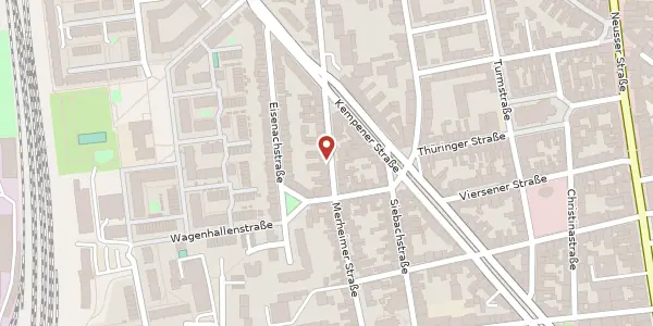 Karte der Umgebung von Merheimer Straße 161, 50733 Köln