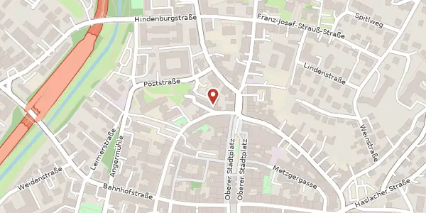 Karte der Umgebung von Westlicher Stadtgraben 4, 94469 Deggendorf