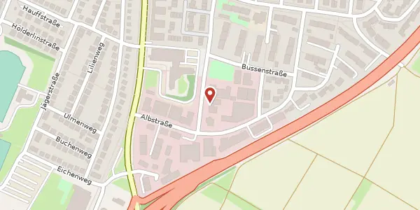Karte der Umgebung von Heubergstraße 21, 70806 Kornwestheim