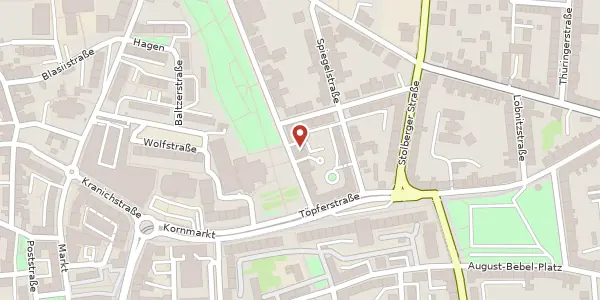 Karte der Umgebung von Käthe-Kollwitz-Straße 1 c, 99734 Nordhausen