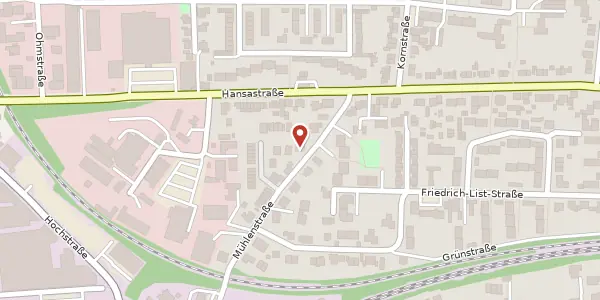 Karte der Umgebung von Mühlenstr. 68, 59425 Unna