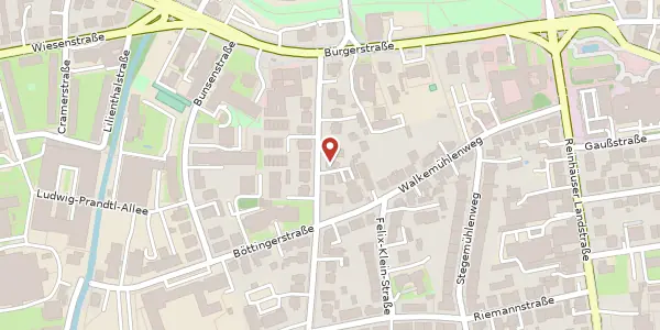 Karte der Umgebung von Lotzestraße 9 a, 37083 Göttingen