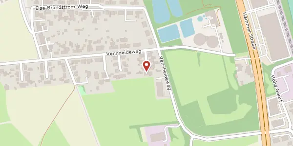 Karte der Umgebung von Vennheideweg 35 c, 48165 Münster