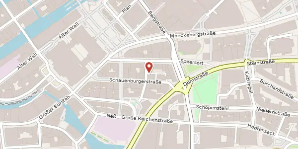 Karte der Umgebung von Pelzerstraße 5, 20095 Hamburg