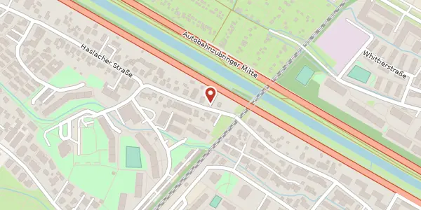 Karte der Umgebung von Haslacher Straße 155, 79115 Freiburg im Breisgau