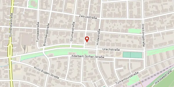 Karte der Umgebung von Scheffelstraße 65, 79102 Freiburg im Breisgau