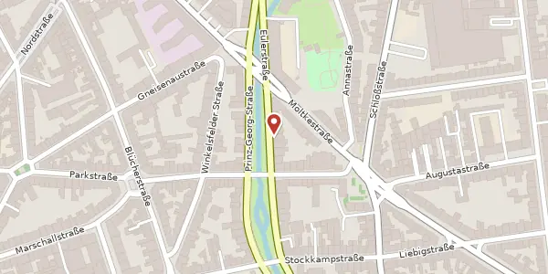 Karte der Umgebung von Prinz-Georg-Str. 40, 40477 Düsseldorf