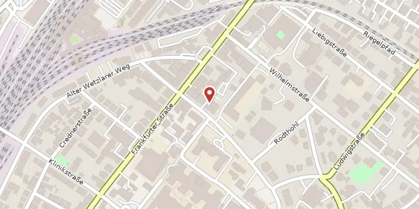Karte der Umgebung von Friedrichstr. 15, 35392 Gießen