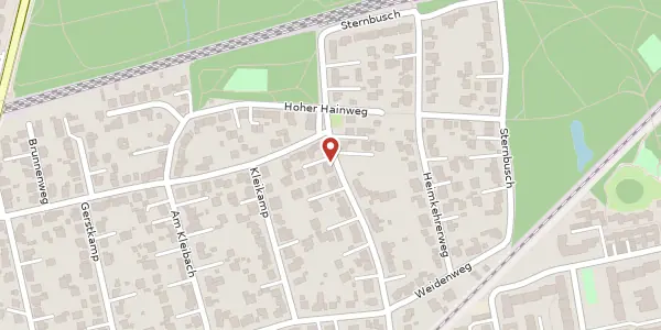 Karte der Umgebung von Kriegerweg 12, 48153 Münster