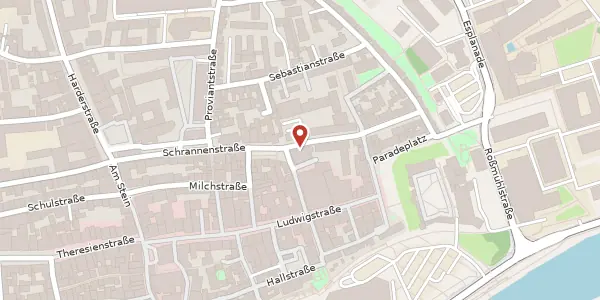 Karte der Umgebung von Beckerstr. 2 a, 85049 Ingolstadt