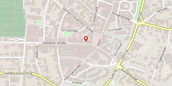 Karte der Umgebung von Massener Str. 1, 59423 Unna