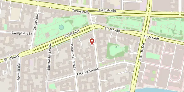 Karte der Umgebung von Krefelder Straße 2, 10555 Berlin