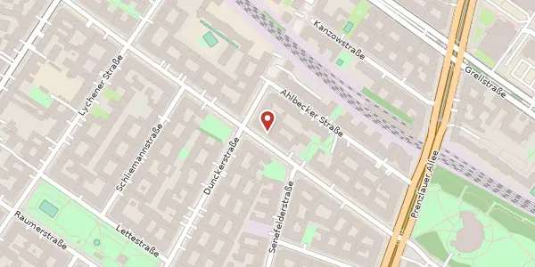 Karte der Umgebung von Stargarder Straße 55, 10437 Berlin