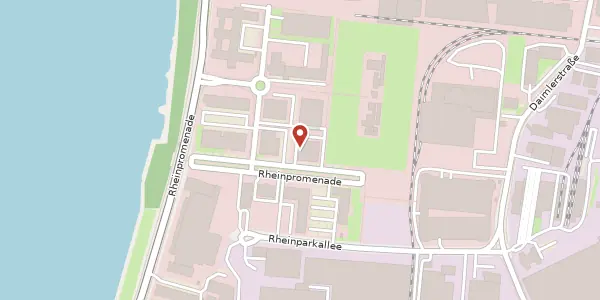 Karte der Umgebung von Rheinpromenade 13, 40789 Monheim