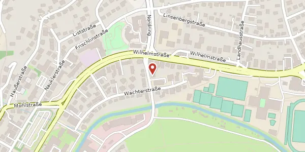 Karte der Umgebung von Köstlinstraße 8, 72074 Tübingen